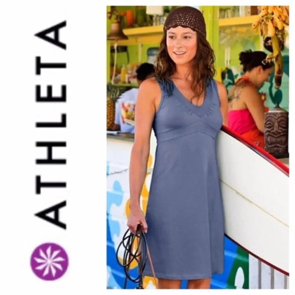 ✨ Athleta Lilac Senorita V Neck Sleeveless Dress✨